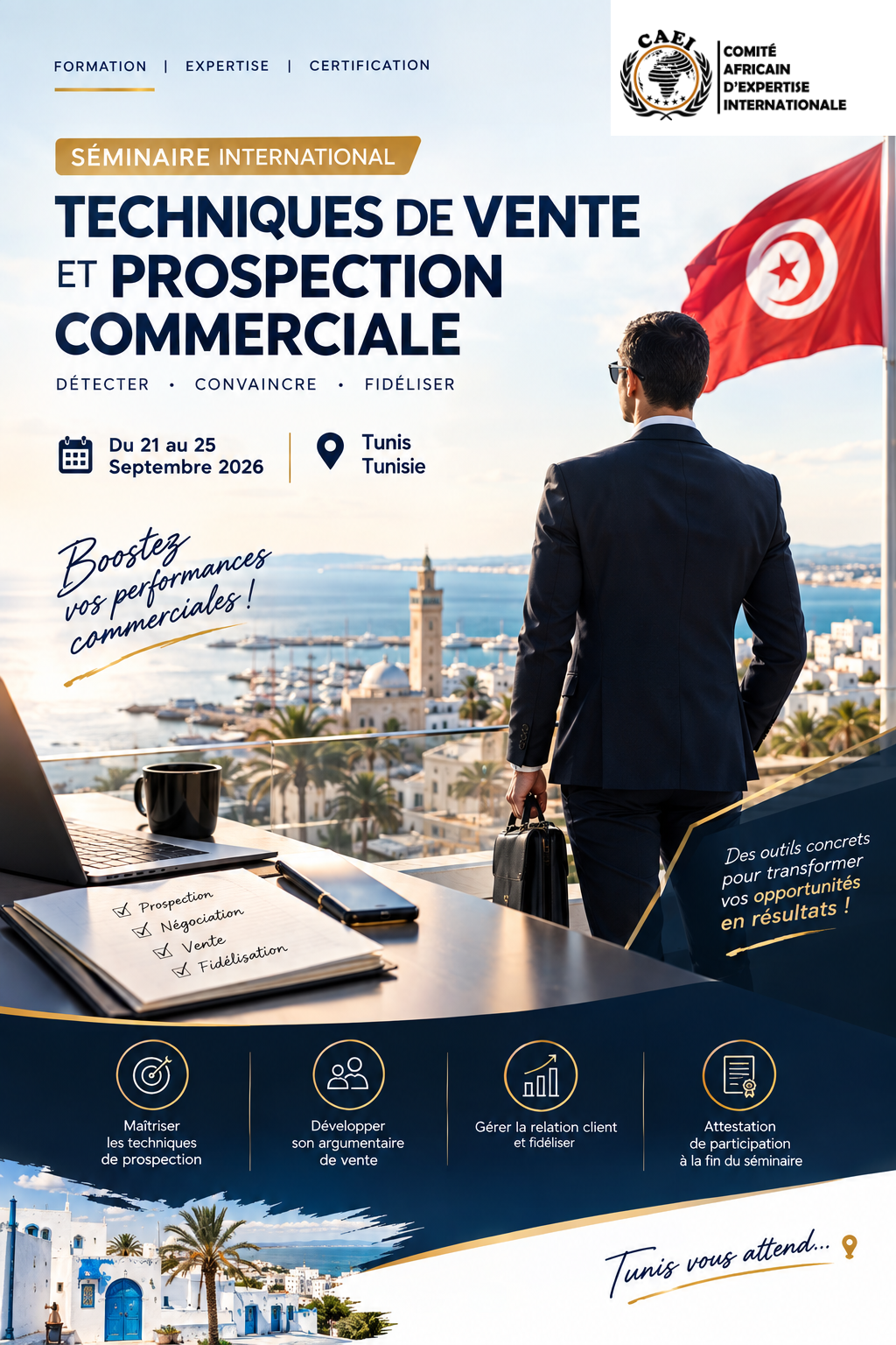 Affiche — Techniques de Vente et Prospection Commerciale