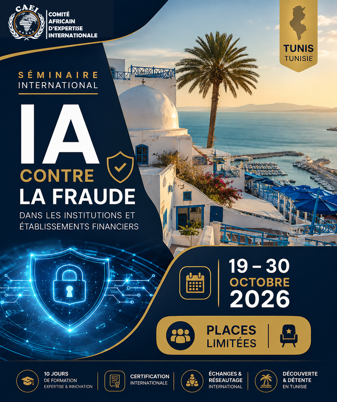 Affiche — Maîtriser l’Intelligence Artificielle pour la lutte contre la fraude dans les institutions et établissements financiers