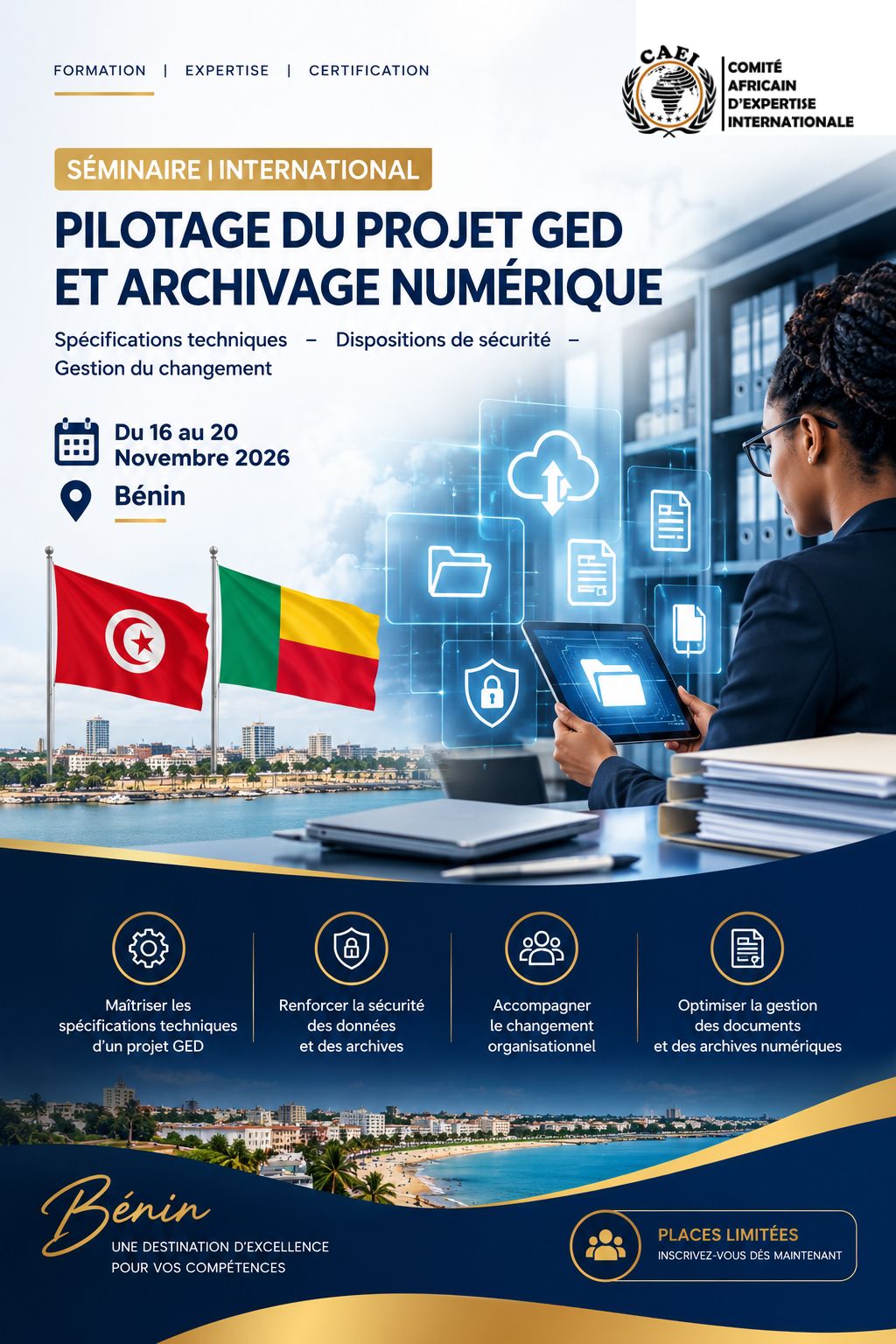 Affiche — Pilotage du Projet GED et Archivage Numérique